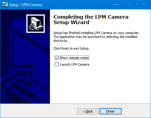 Setup Completing Installation Screen