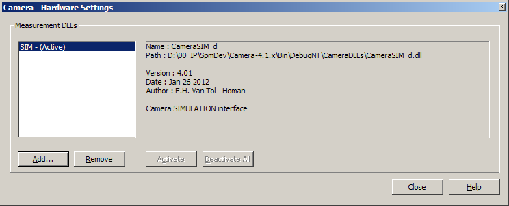 Camera Hardware Settings